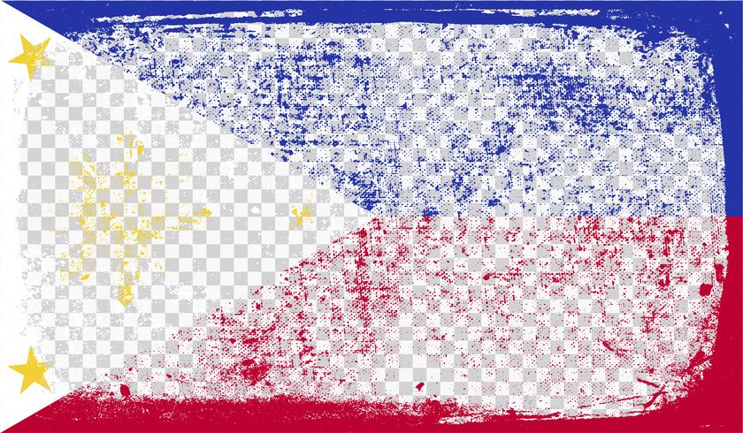 Grounge-styled flag, vector illustration