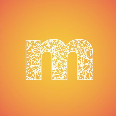Net font from a typeset, vector font