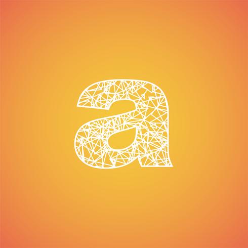 Net font from a typeset, vector font