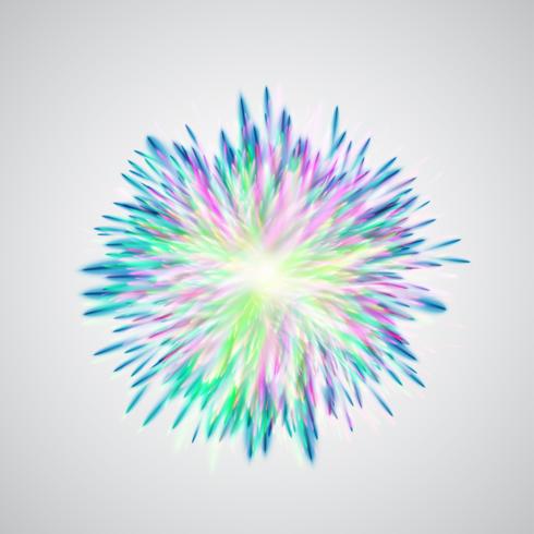 Colorido explota / flores, ilustración vectorial vector