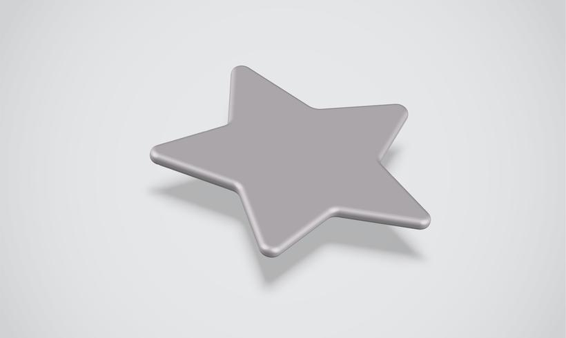 Clasificación 3D de estrellas o de fondo, ilustración vectorial vector