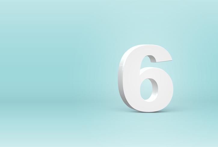 Download High detailed 3D font number, vector illustration ...