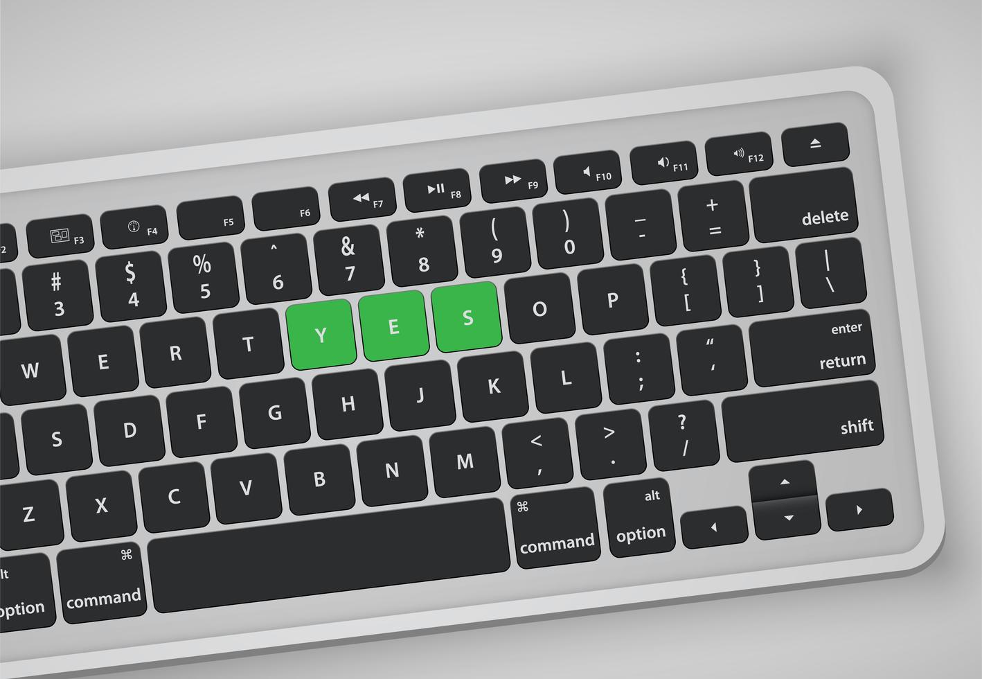 Las letras en el teclado forman una palabra, ilustración vectorial 311683 Vector en Vecteezy