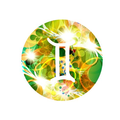 A zodiac sign of gemini, vector illustration