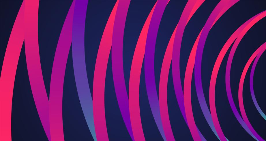 Colorful neon circles background, vector