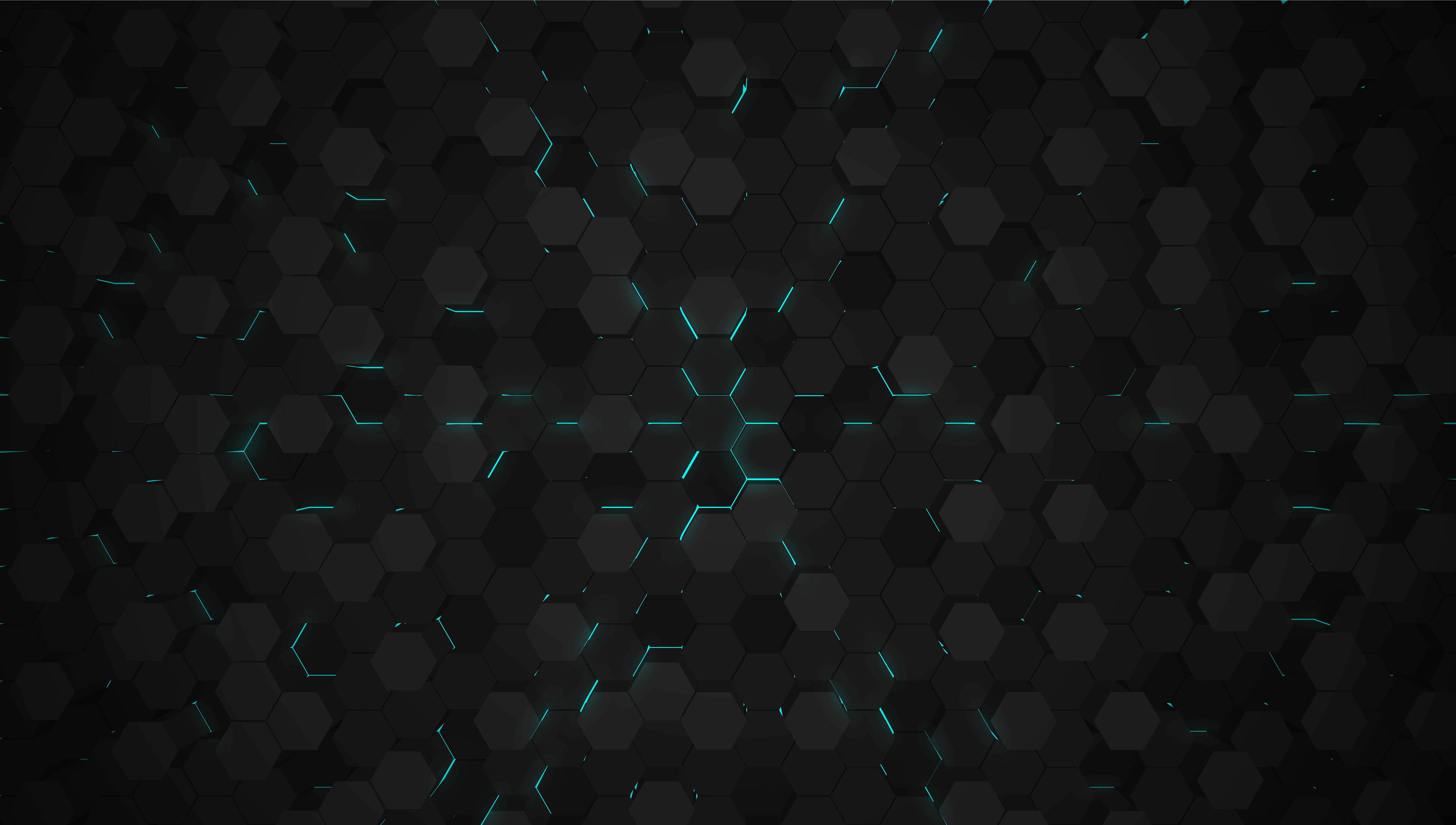 Blue 3D hexagon tech background, vector illustration 311771 - Download