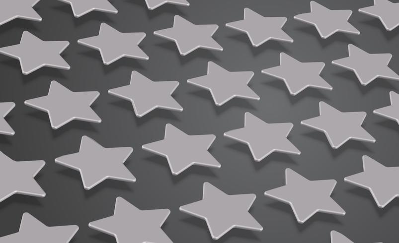 Clasificación 3D de estrellas o de fondo, ilustración vectorial vector