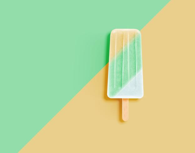 Helado limpio y pastel realista, ilustración vectorial vector