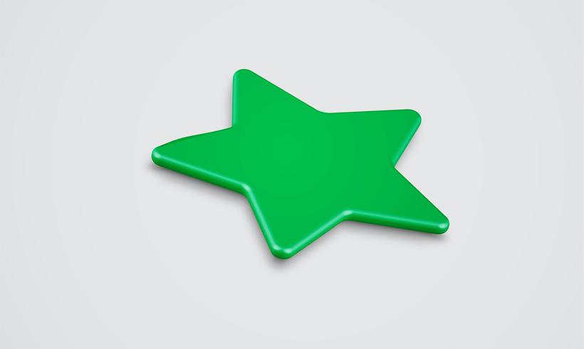 Clasificación 3D de estrellas o de fondo, ilustración vectorial vector