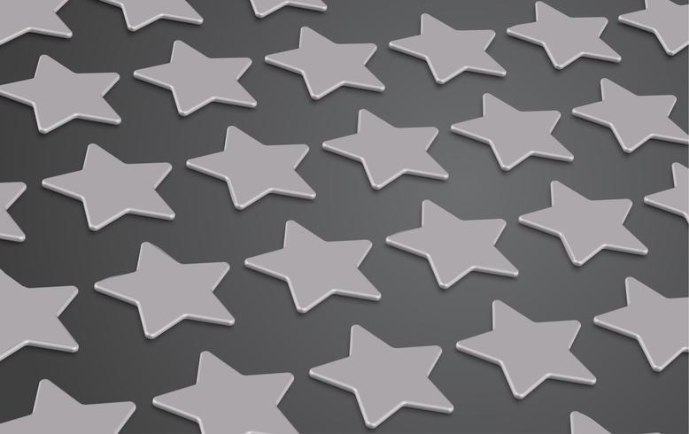 Clasificación 3D de estrellas o de fondo, ilustración vectorial vector