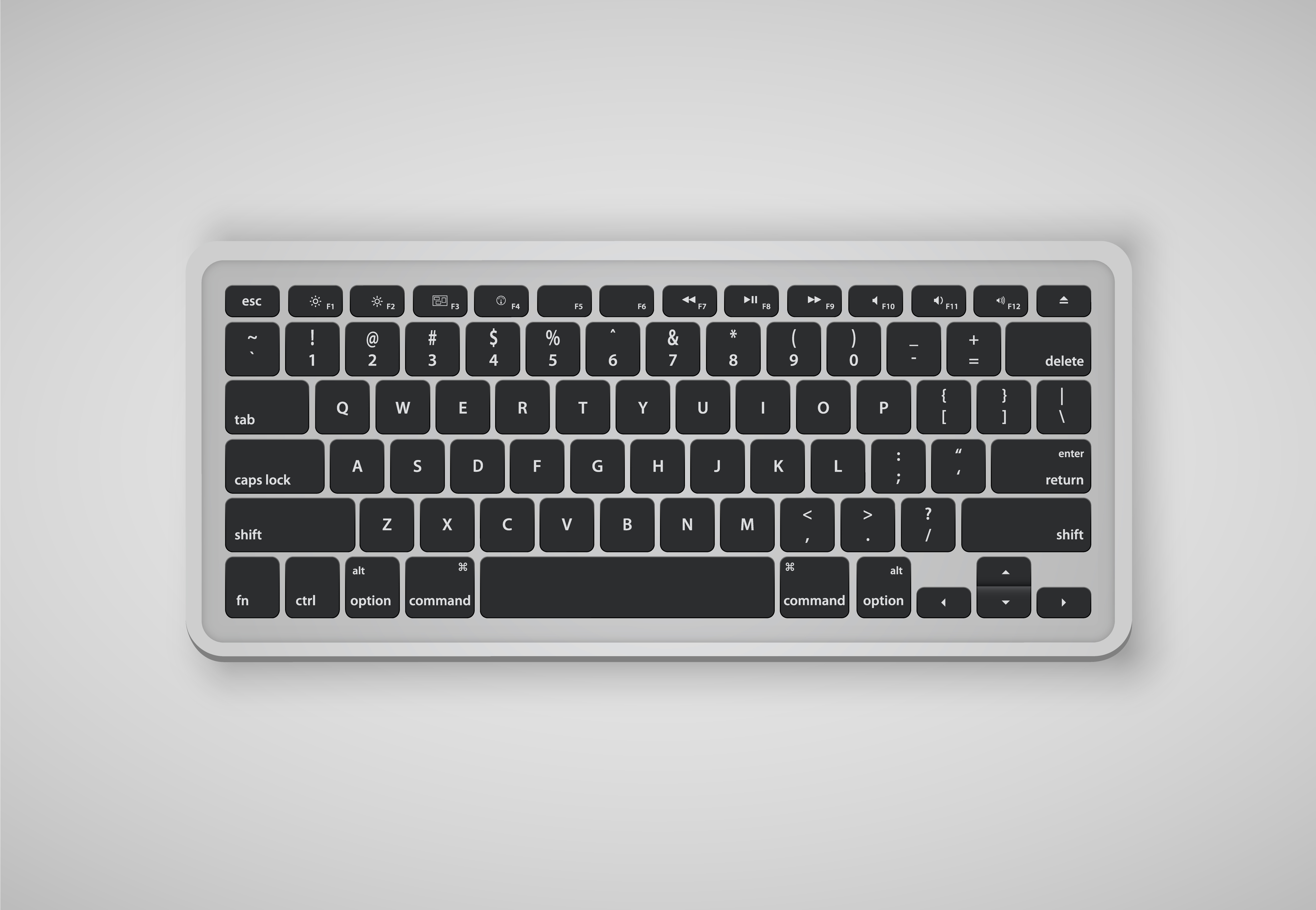 Letters on keyboard form a word, vector illustration 312025 Vector Art