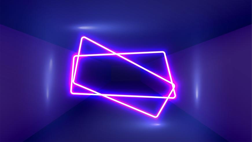 High-detailed neon light background, vector illustration