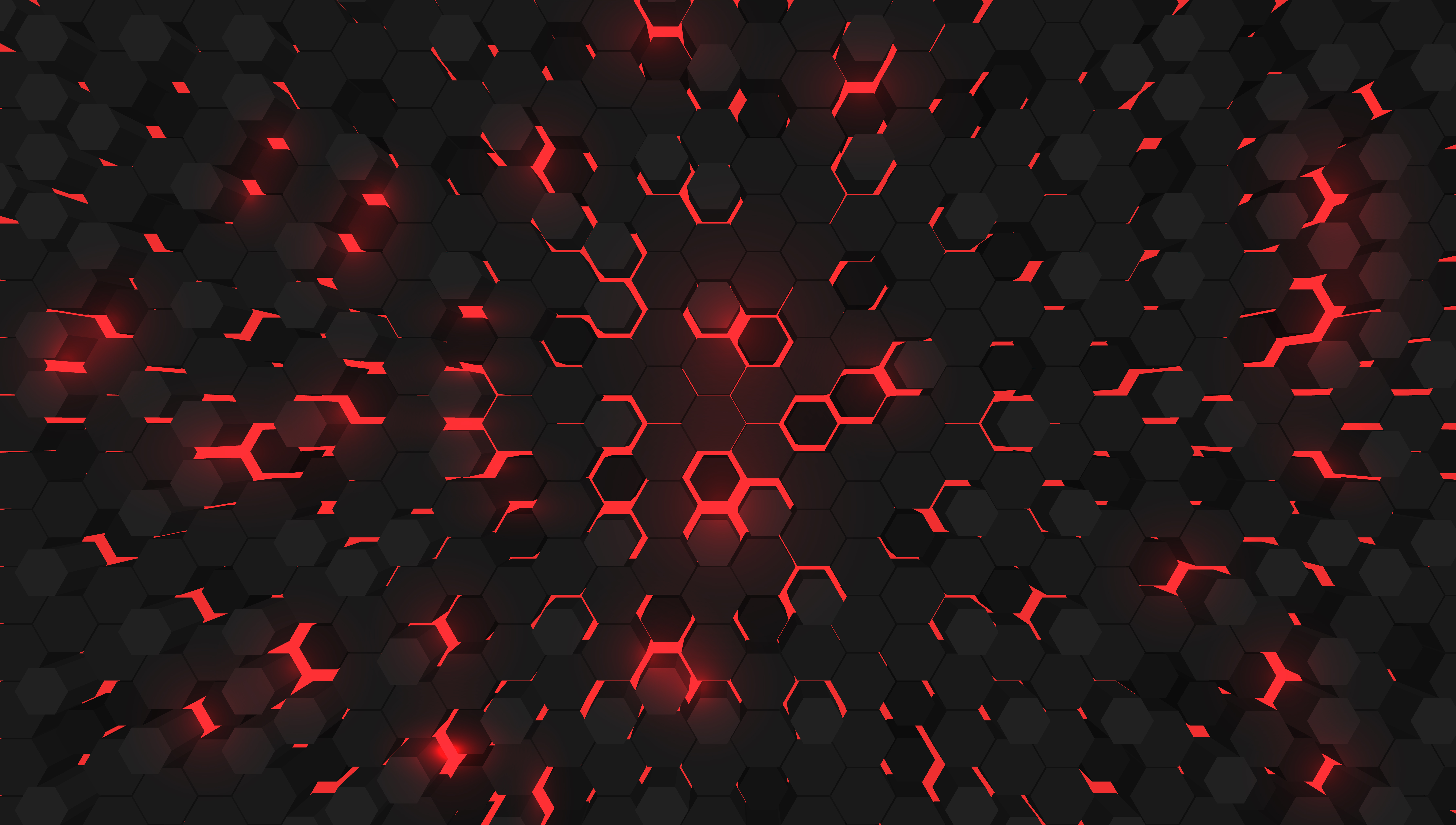 Red 3D hexagon tech background, vector illustration 312036 Vector Art at  Vecteezy