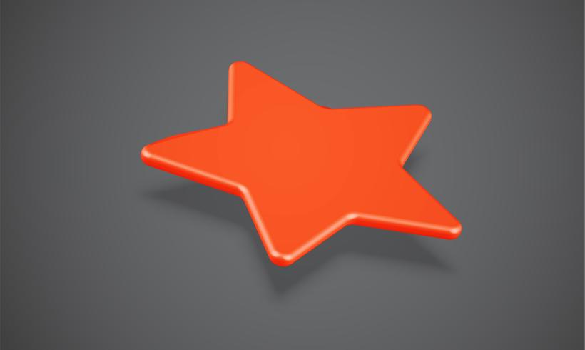 3D star rating or background, vector illustartion