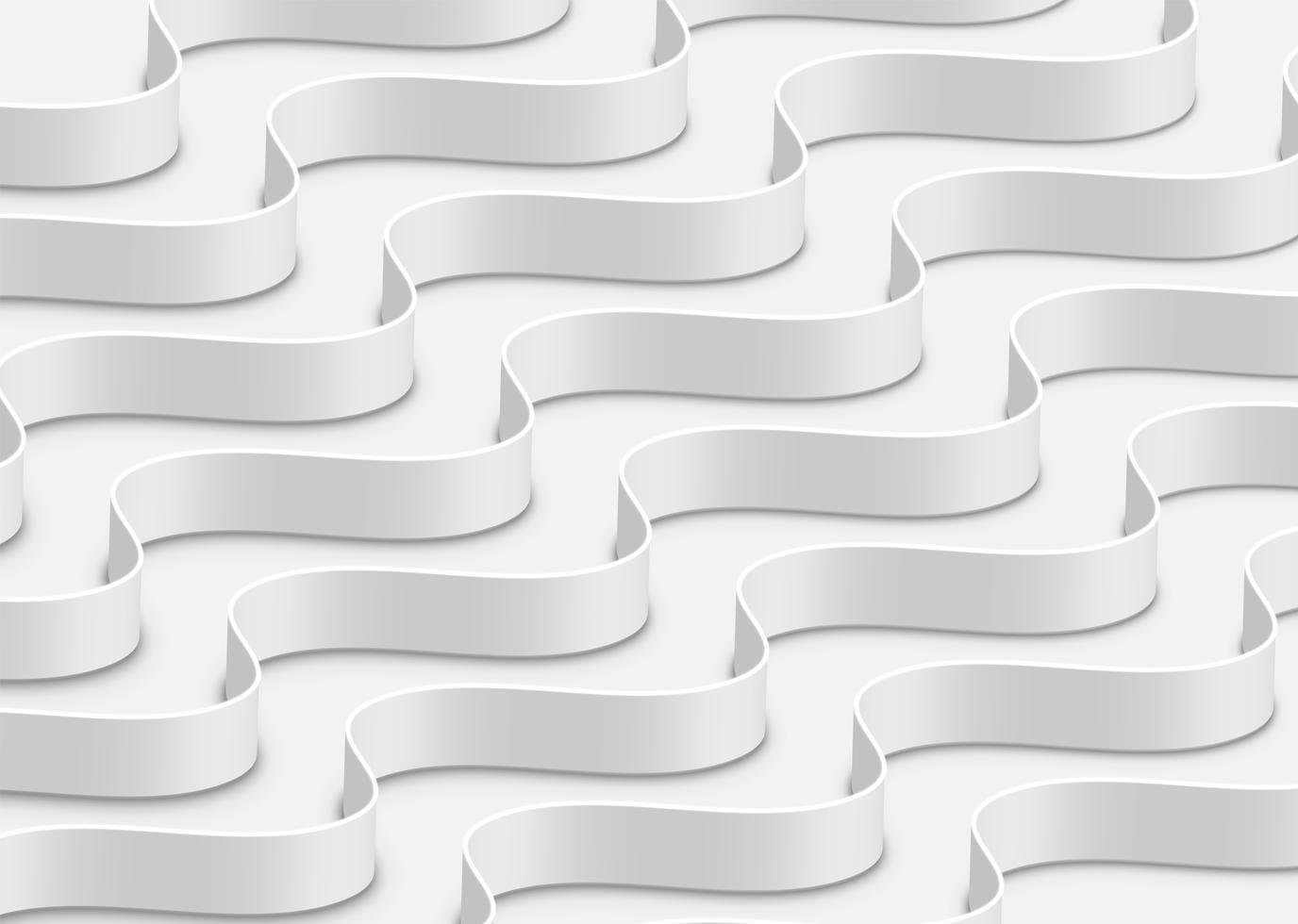 High-detailed abstract white waves, vector illustration 312283