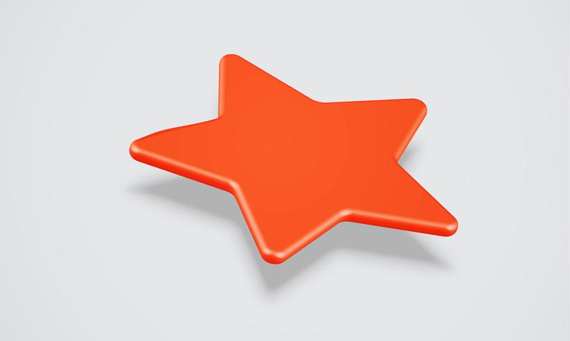 Clasificación 3D de estrellas o de fondo, ilustración vectorial vector