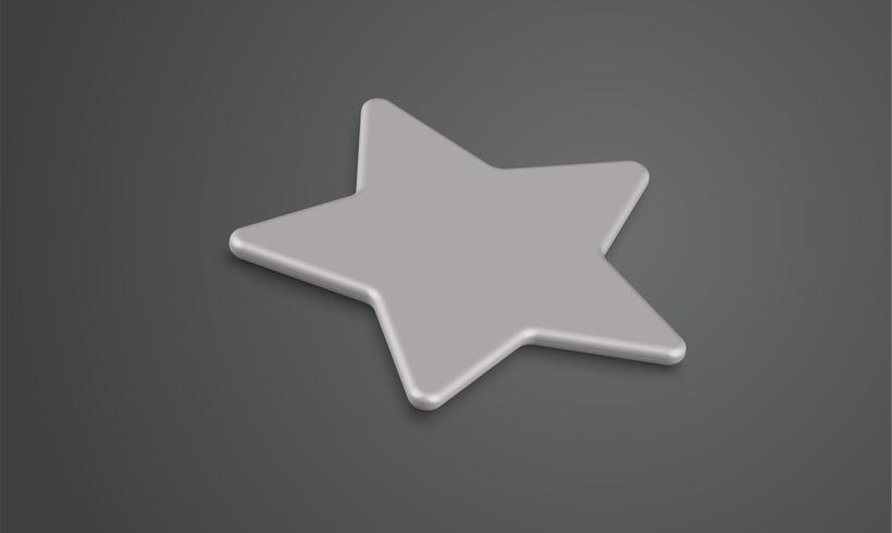 Clasificación 3D de estrellas o de fondo, ilustración vectorial vector