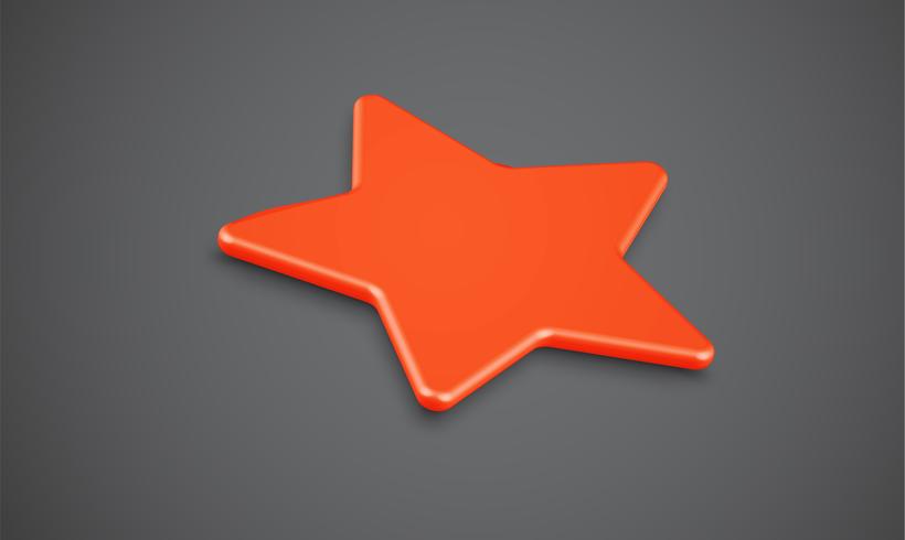 3D star rating or background, vector illustartion