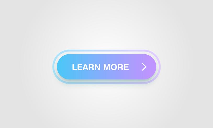 Colorful shiny and clean button for websites and online usage, vector illustration