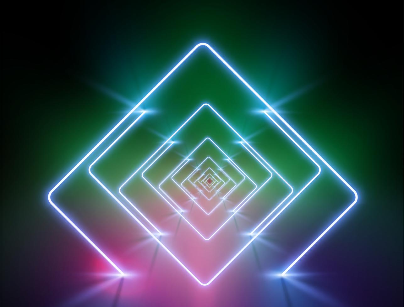 Highdetailed neon light background, vector illustration 313307 Vector