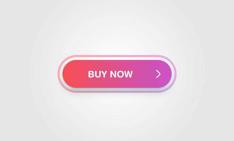 Colorful shiny and clean button for websites and online usage, vector illustration