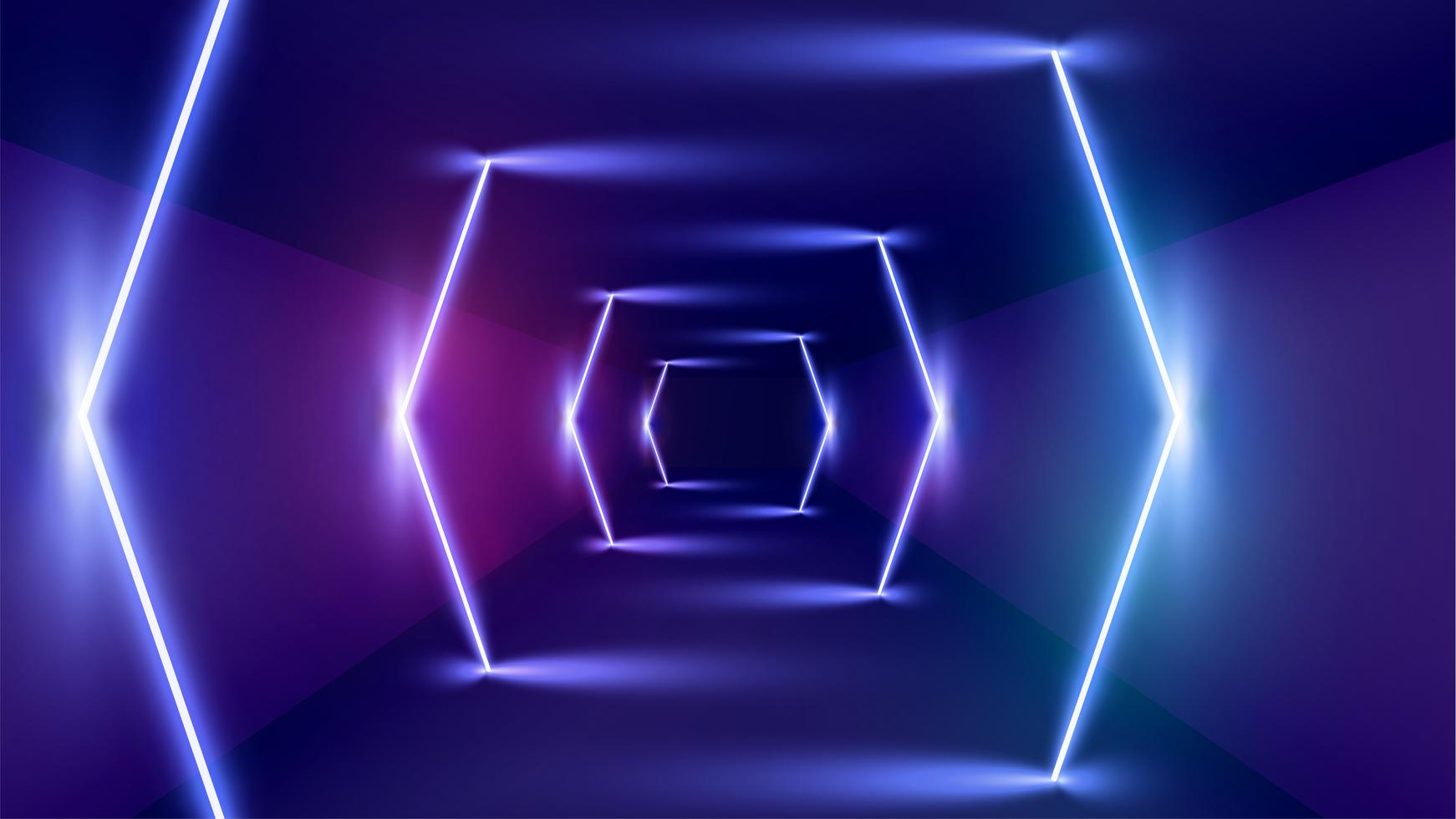 Highdetailed neon light background, vector illustration 313334 Vector