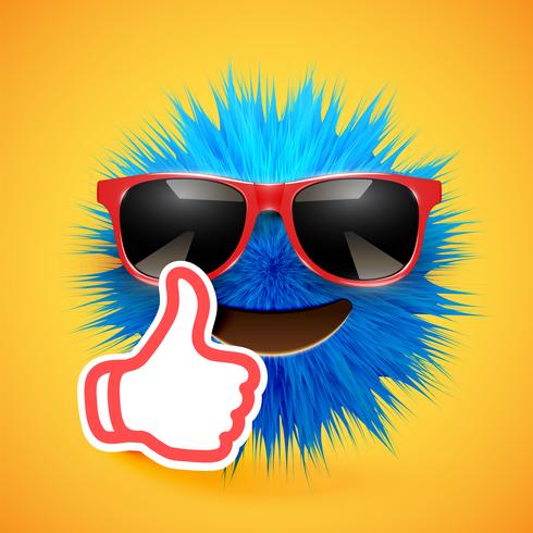 Emoticon smiley de piel de alto nivel 3D, ilustración vectorial vector