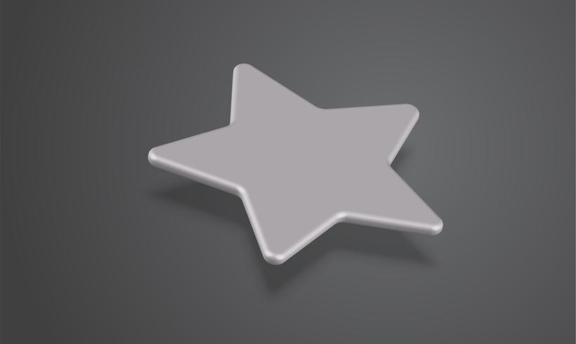 Clasificación 3D de estrellas o de fondo, ilustración vectorial vector