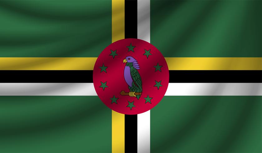 Realistic flag, vector illustration