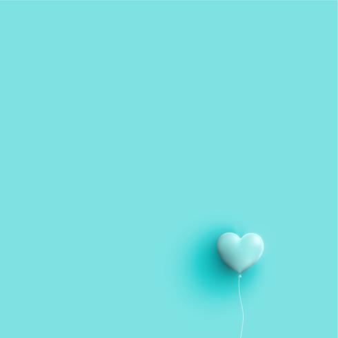 Pastel coloured 3D hearts, vector illustration