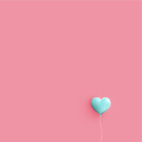 Pastel coloured 3D hearts, vector illustration