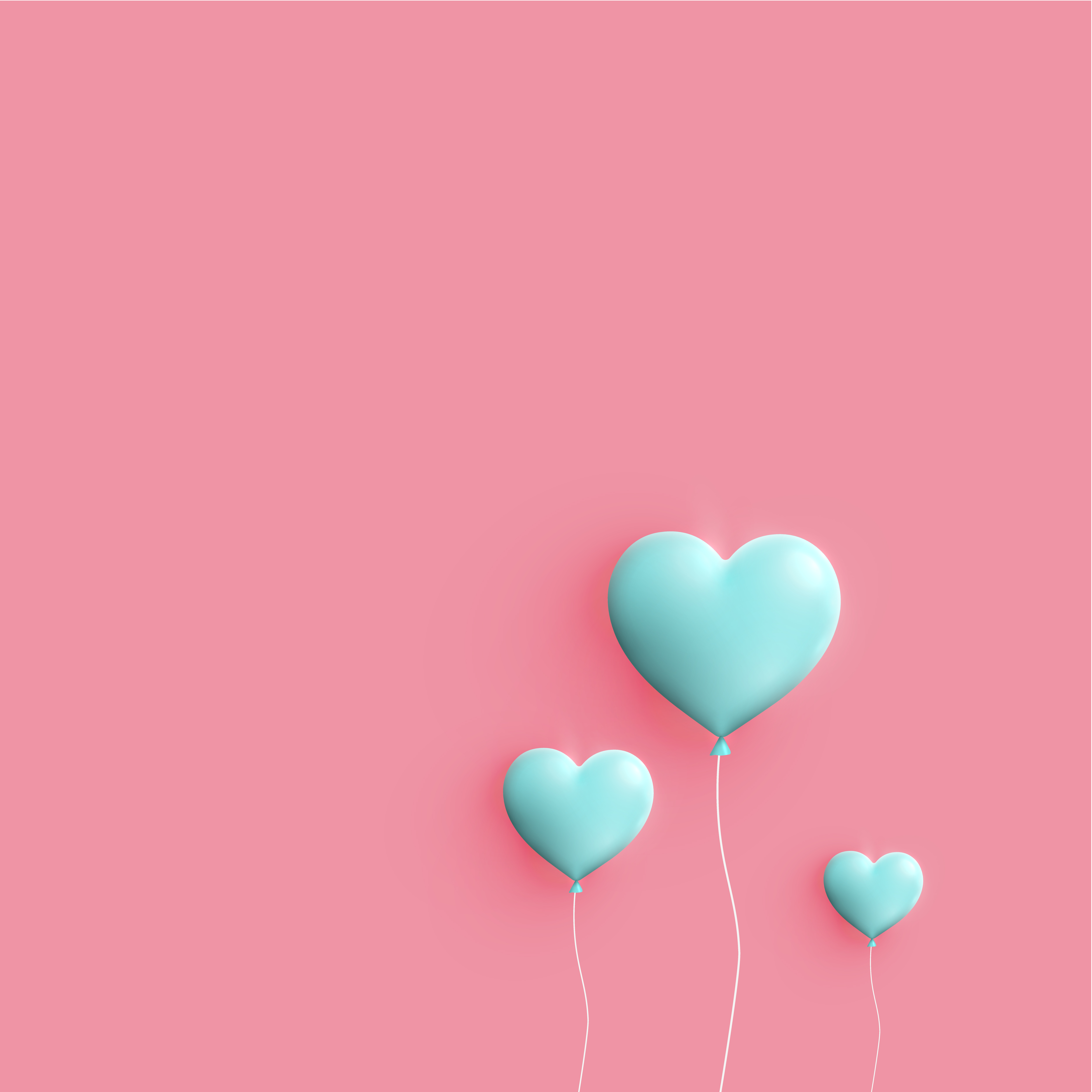 Pastel coloured 3D hearts, vector illustration 314661 Vector Art at ...