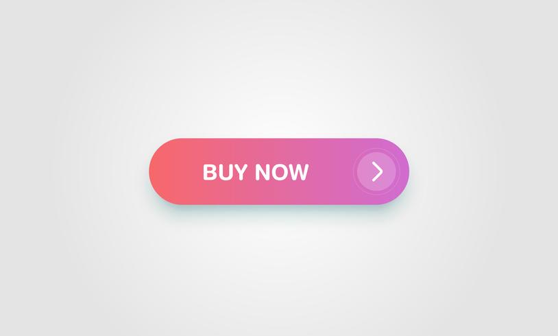Colorful shiny and clean button for websites and online usage, vector illustration