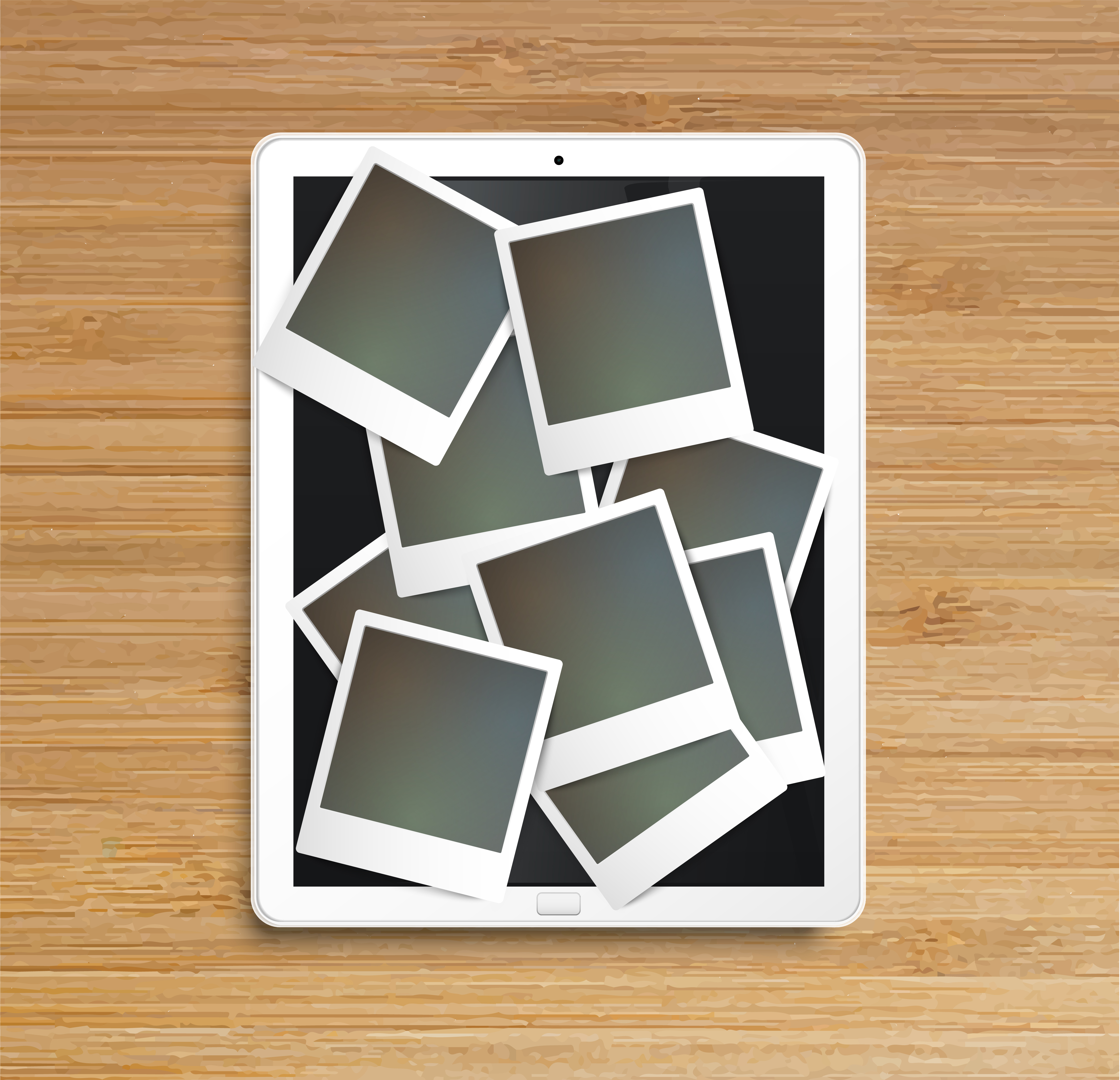 Realistic tablet with picture frames, vector 315670 Vector Art at Vecteezy