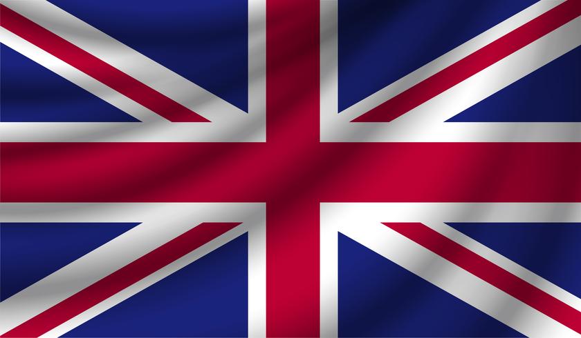 Realistic flag, vector illustration