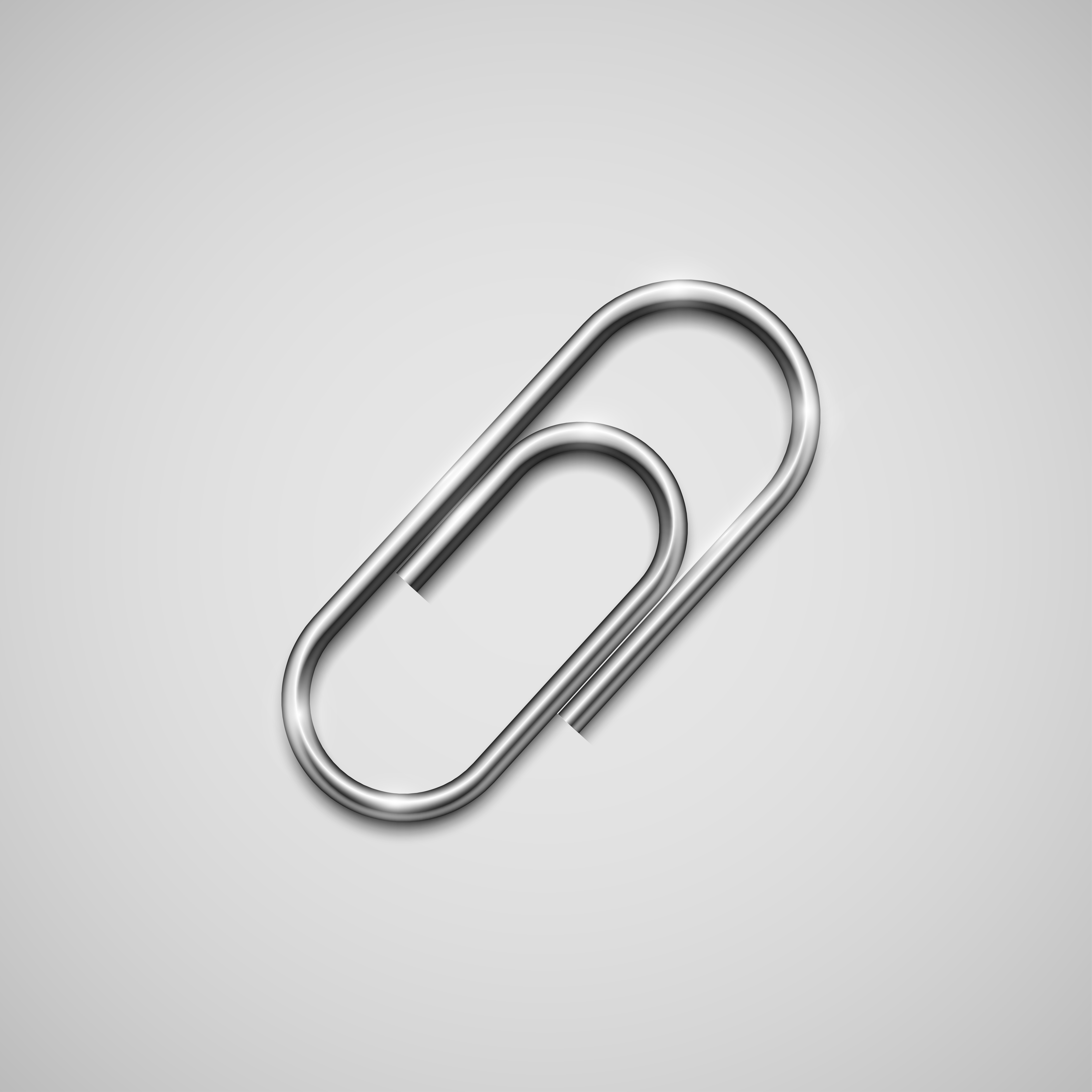 A realistic paperclip icon, vector 315906 Vector Art at Vecteezy