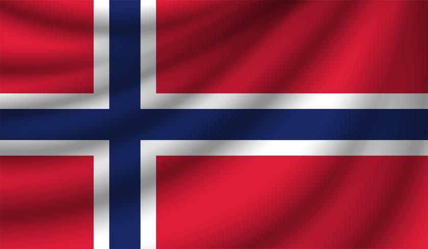 Realistic flag, vector illustration