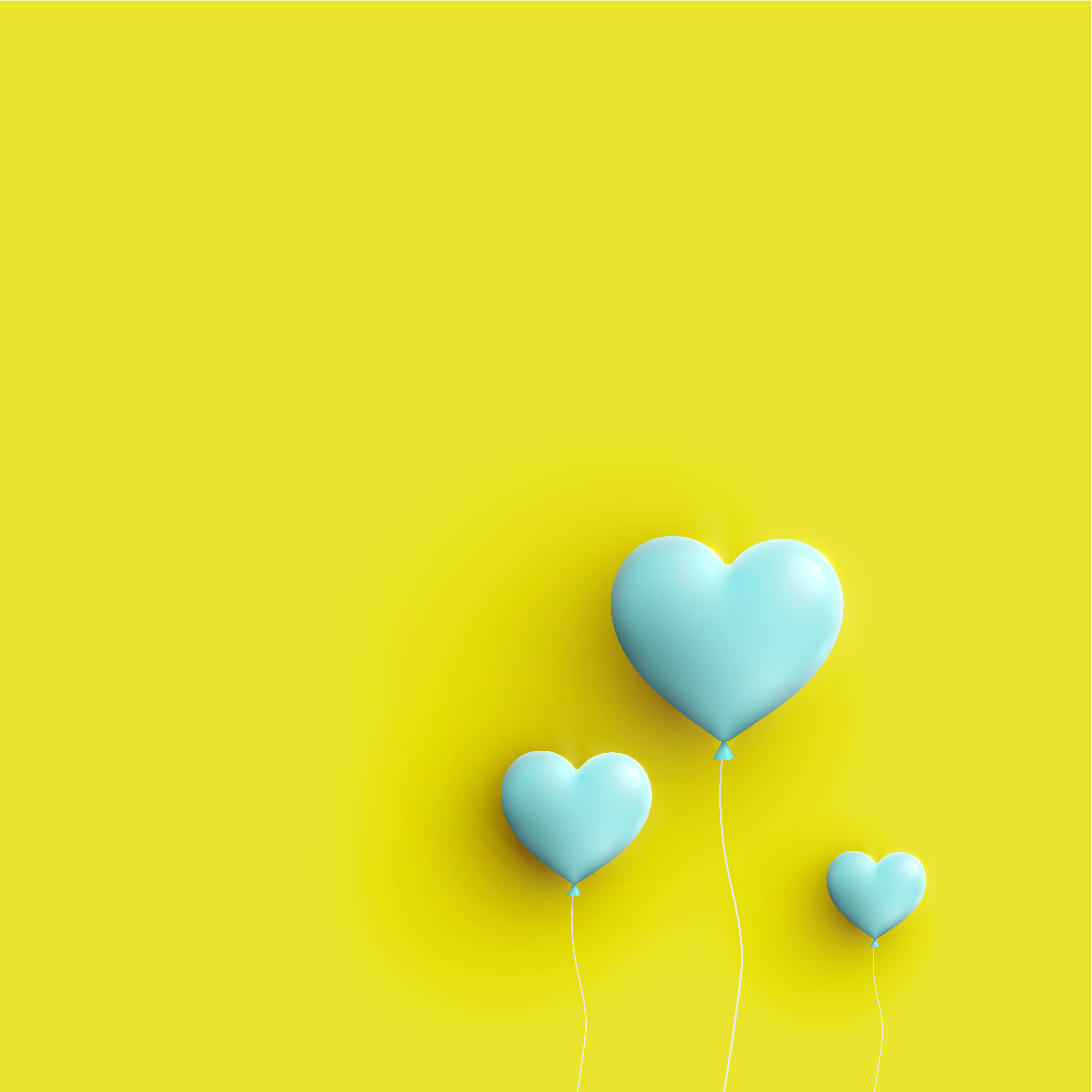 Download Pastel coloured 3D hearts, vector illustration - Download ...