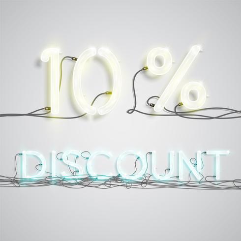 Percentage of discount, vector illustration