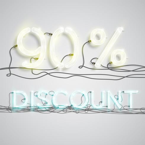 Percentage of discount, vector illustration