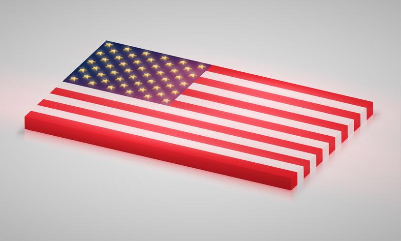 United States of America flag, vector