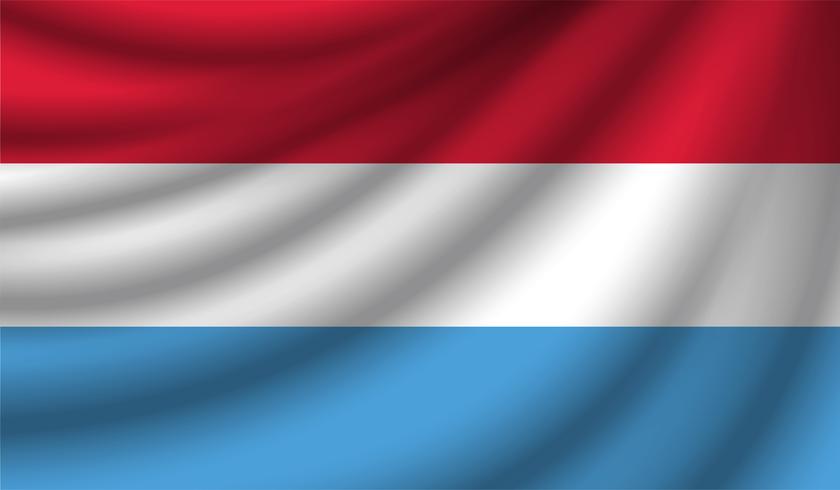 Realistic flag, vector illustration