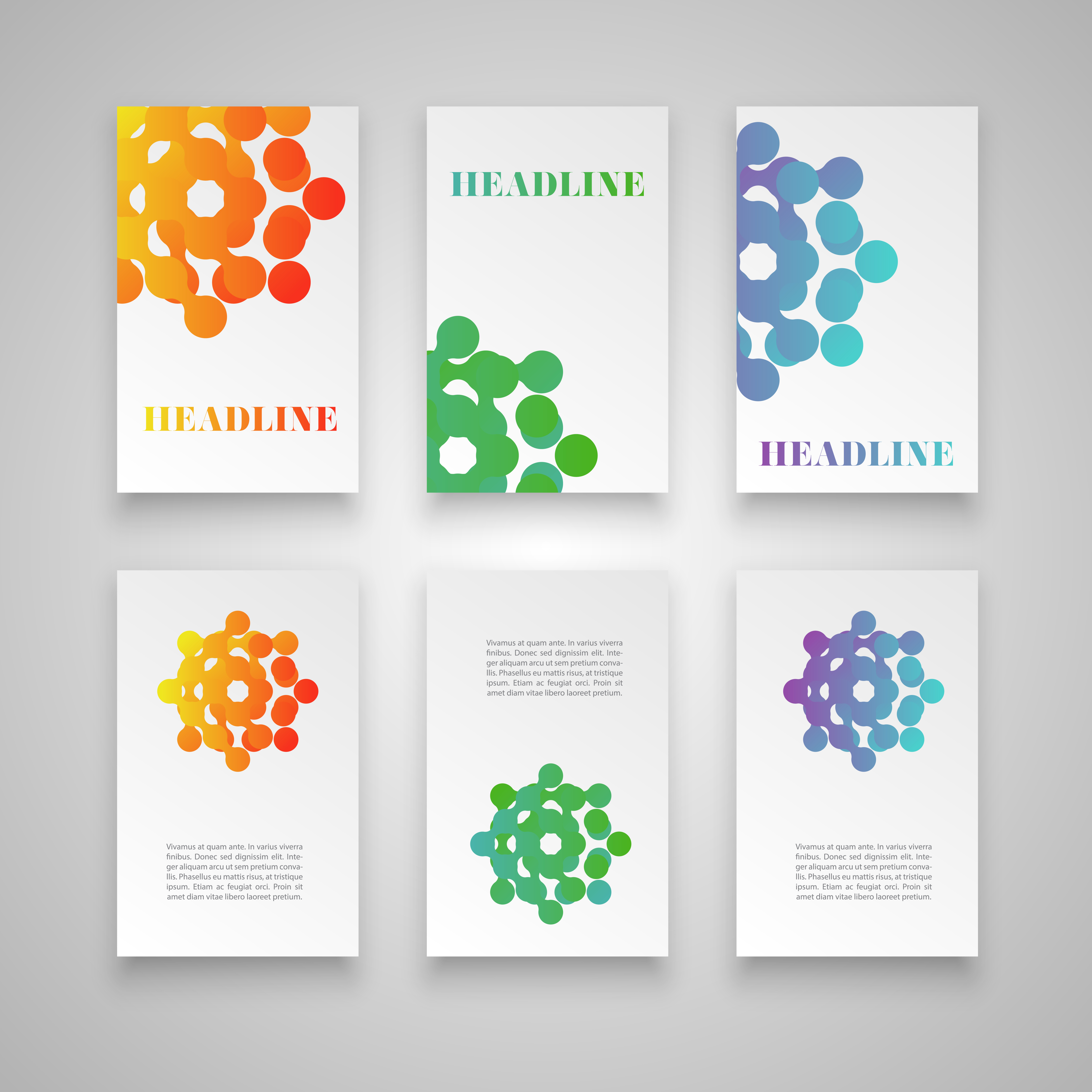 Colorful template set for different usage vector 317356 Vector Art at