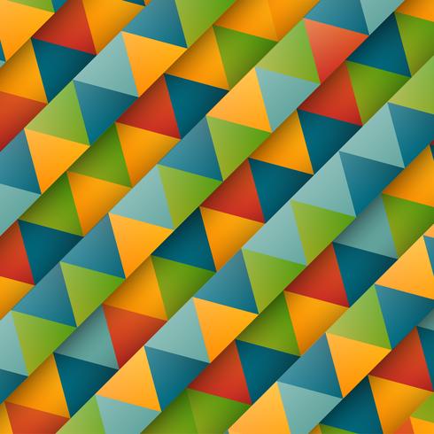 Abstract colorful triangles, vector