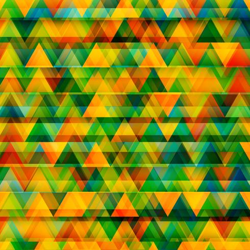 Triángulos de colores abstractos, vector