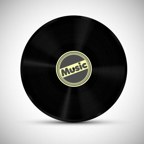 Realistic vinyl, vector illustration