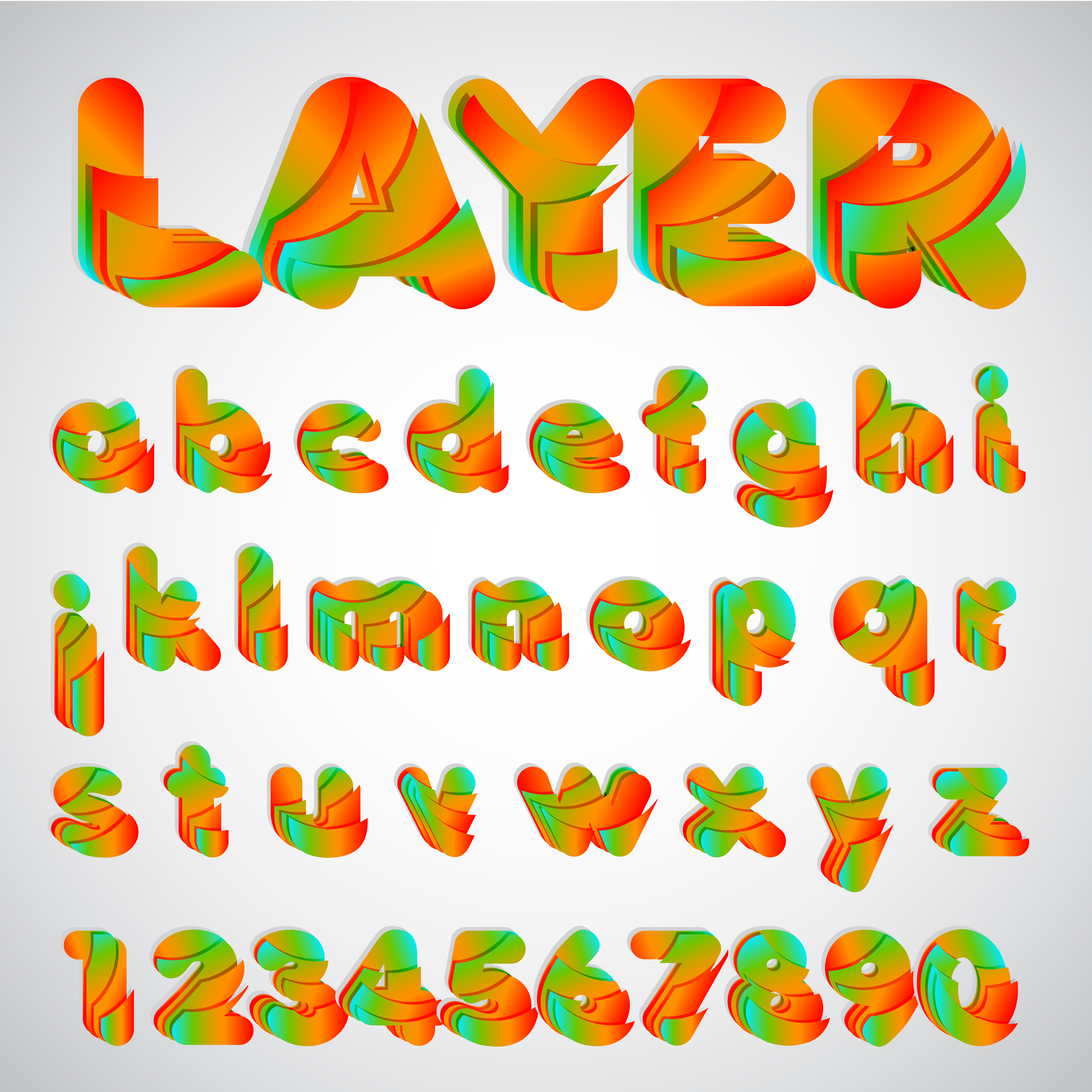 Free Free Layered Svg Fonts 289 SVG PNG EPS DXF File