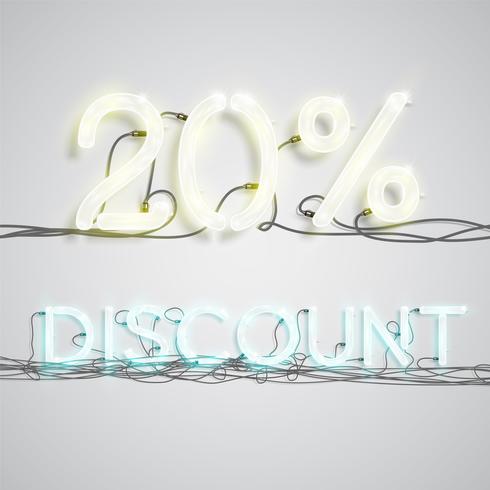 Percentage of discount, vector illustration