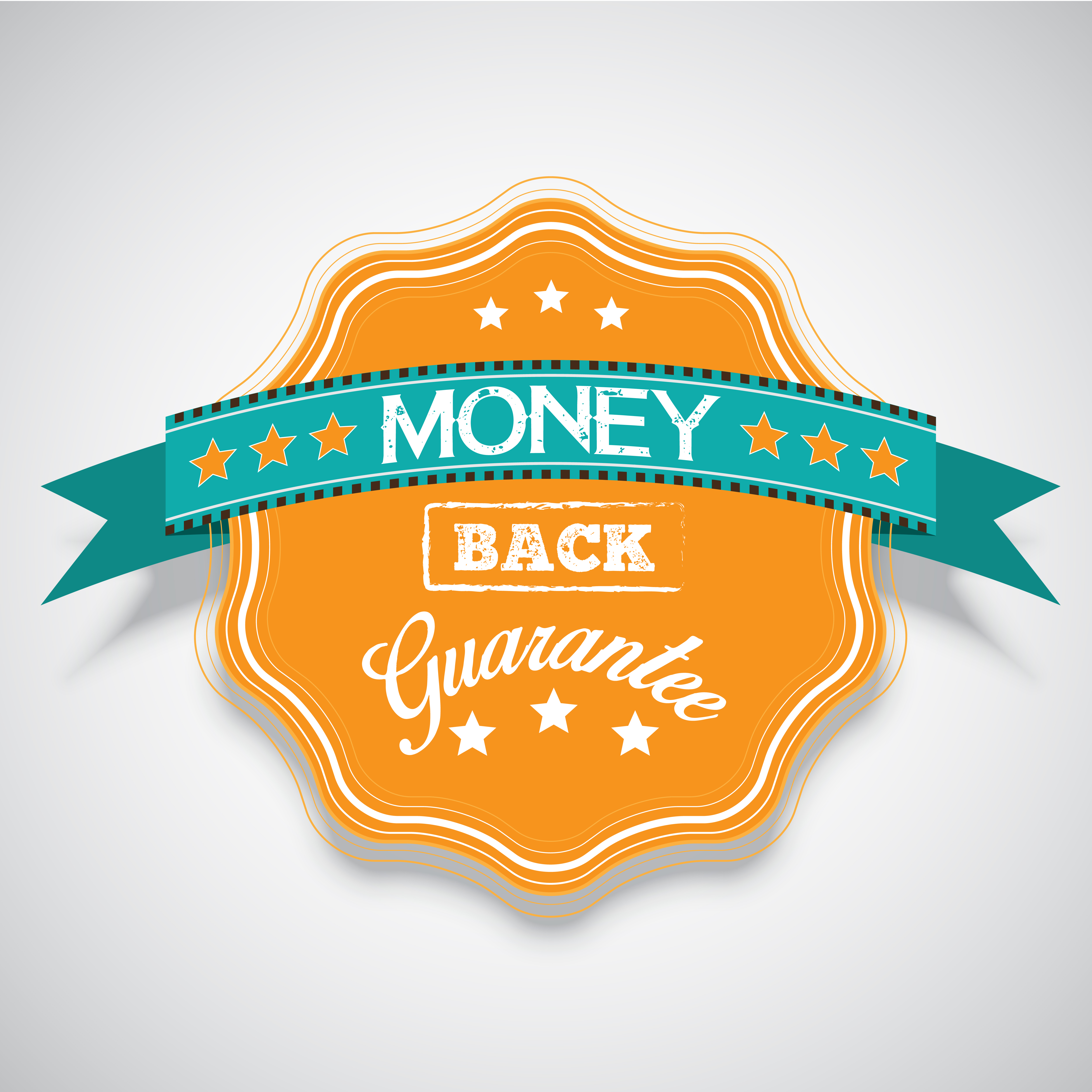 Orange badge, vector illustration 318727 Vector Art at Vecteezy