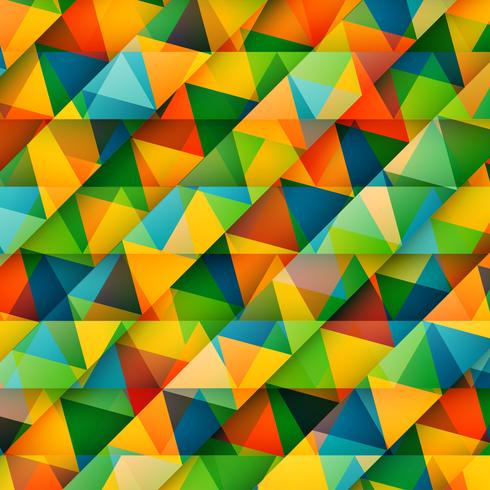 Abstract colorful triangles, vector